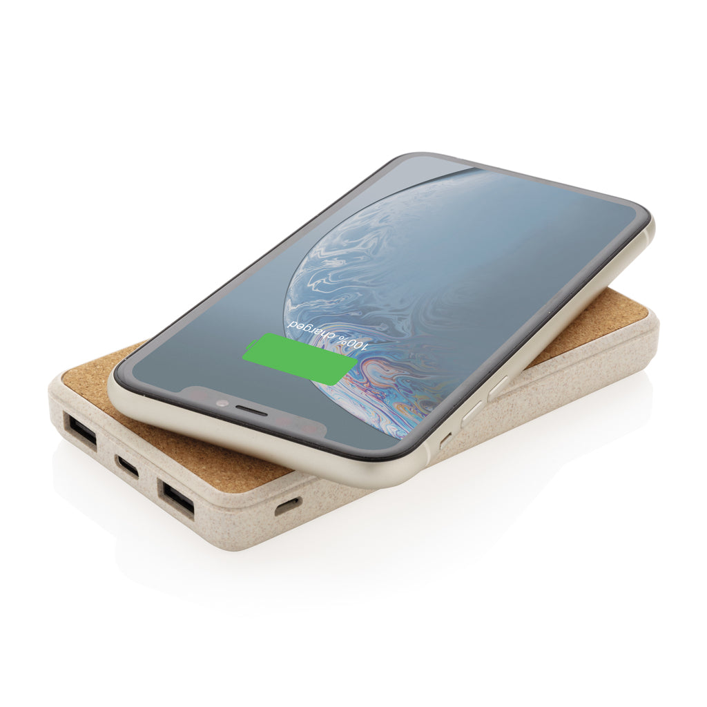 Draadloze Voeding | 8.000 mAh 5W | Eco Vriendelijk | bruin