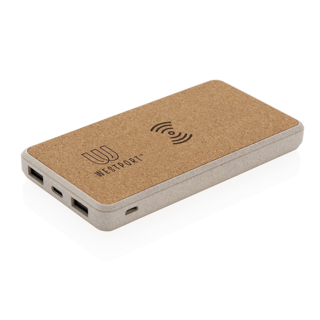 Draadloze Voeding | 8.000 mAh 5W | Eco Vriendelijk | bruin