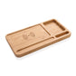 Bureau organizer | Draadloze oplader | Bamboe | 5W | Bruin
