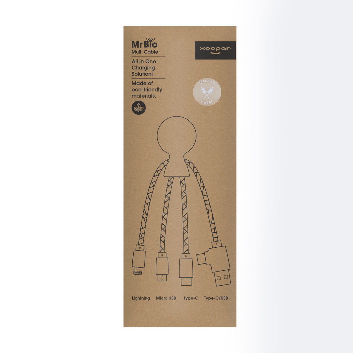 Xoopar Mr. Bio Eco-vriendelijke Kabel | Tarwe | wheat